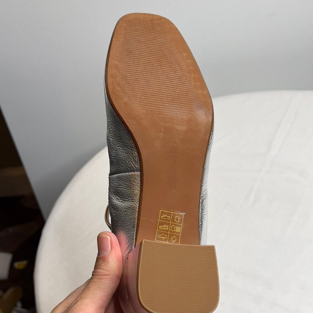 Madewell Silver Mary Jane Heels - Picture 12 of 13
